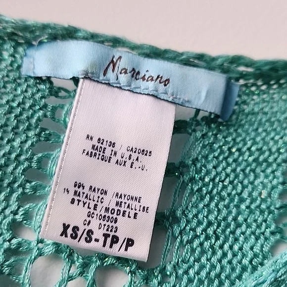 Vintage Marciano Boat Neck Pointelle Knit Tank Top - Picture 7 of 8